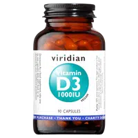 VIRIDIAN Vitamin D3 1000iu 90 kapslí