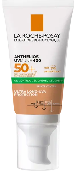 LA ROCHE-POSAY Anthelios Gel krém SPF 50+ tonovaný 50 ml