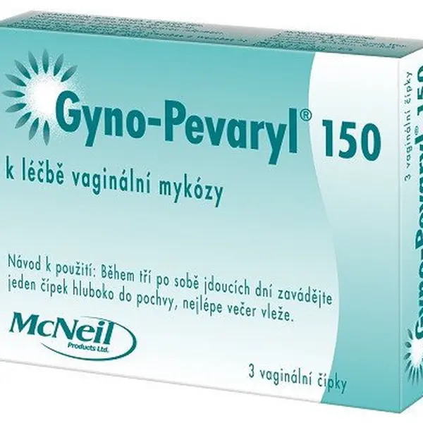 GYNO-PEVARYL 150 mg, vaginální čípky 3 ks
