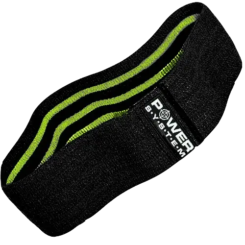POWER SYSTEM Posilovací guma BOOTY BAND, střední zátěž, zelená