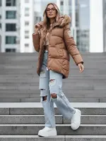 Dámská zimní bunda s kapucí