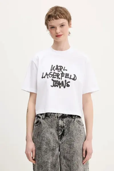 Bavlněné tričko Karl Lagerfeld Jeans