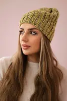 Kesi Čapica s fleece Merry K225 kiwi+khaki