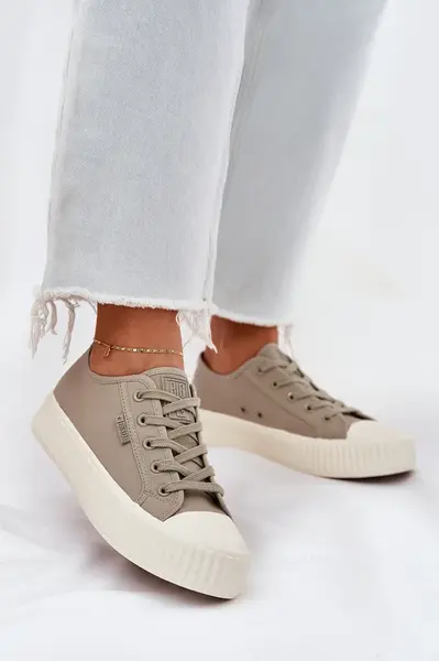 BIG STAR SHOES Dámske Textilné Tenisky Na Platforme Big Star