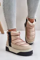 Low snow boots on a thick sole D.Franklin Beige