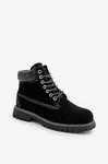 Suede insulated men's trappers Big Star HI-POLY SYSTEM black