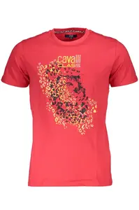 CAVALLI CLASS pánske tričko s krátkym rukávom červené