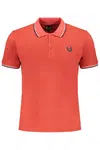 GIAN MARCO VENTURI MEN'S RED SHORT SLEEVED POLO SHIRT