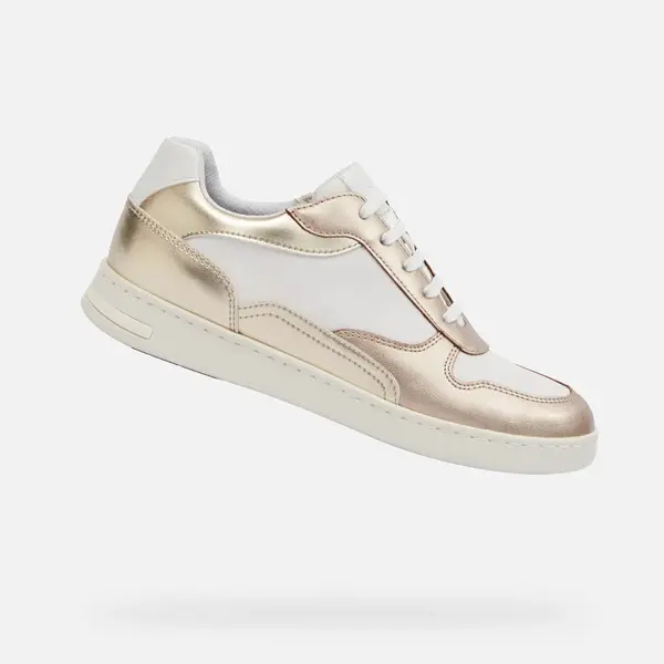 White women's sneakers Geox Jaysen - Women's