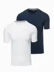 Ombre Set of men's t-shirts with round neckline