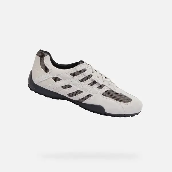 Cream men's sneakers Geox Snake Original - Men's