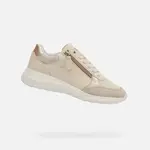 Cream women's sneakers Geox Alleniee - Women's