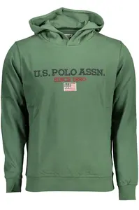 Zelená mikina s kapucňou US Polo