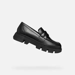 Black women's moccasins Geox Vilde - Women's