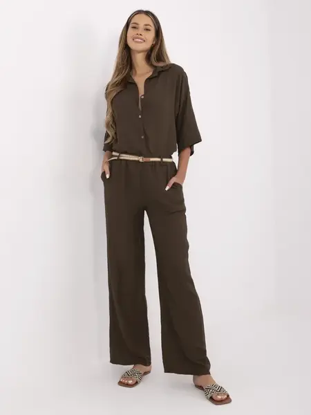 Trousers-MI-SP-6560.73P-dark brown