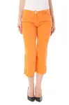 Oranžové dámske pinocchio nohavice