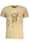 Pánske béžové tričko Cavalli Class