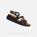 Black women's sandals Geox Meliconia - Women's