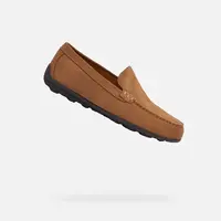 Light brown men's moccasins Geox Spherica EC16 - Men's