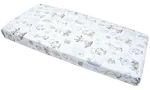 Medi Partners Fitted sheet for bed 120x60 – cotton – Deer and Hedgehog