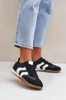 PS1 Klasické Dámske Tenisky Z Eko Kože Čierne Maretina