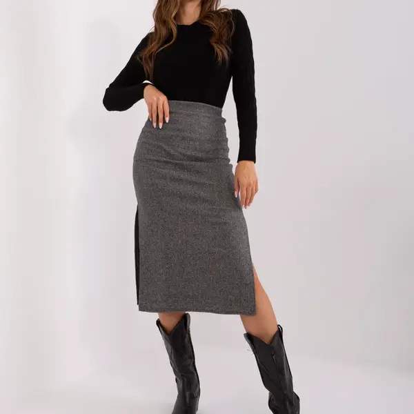 Skirt-LK-SD-509400.87P-Grey-Black