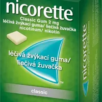 Nicorette Classic Gum 2mg léčivé žvýkací gumy 105ks