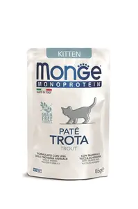 Monge Cat Monoprotein Paté Kitten - pstruh 85 g