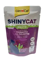 GimCat Shinycat vlhké krmivo pro kočky - tuňák, losos 70 g