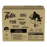 Felix Fantastic výběr vlhkého krmiva pro kočky v želé - hovězí, kuřecí, tuňák, treska 120 x 85 g