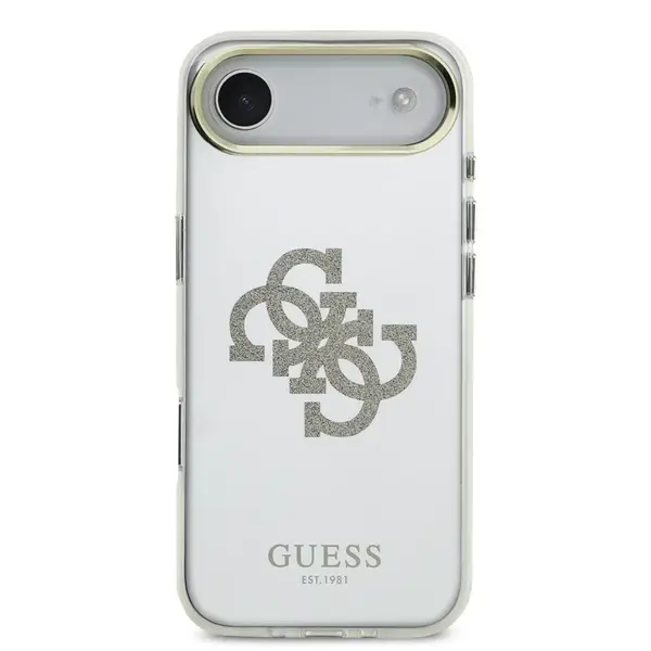 Zadní kryt Guess PC/TPU Mirror 4G Glitter Logo MagSafe pro Apple iPhone Air, zlatá