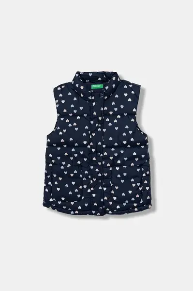 Dětská vesta United Colors of Benetton tmavomodrá barva, 2V3YGJ00O
