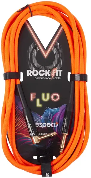 Bespeco ROCKIT FLUO Orange 3 m Right Angle