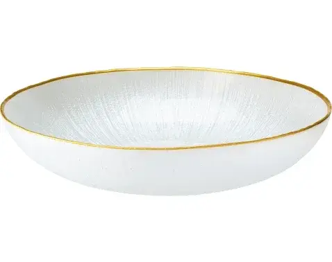 Miska Dia 21 cm, bílá/zlatá