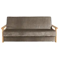 P & B ROZKLÁDACÍ POHOVKA, textil, hnědá