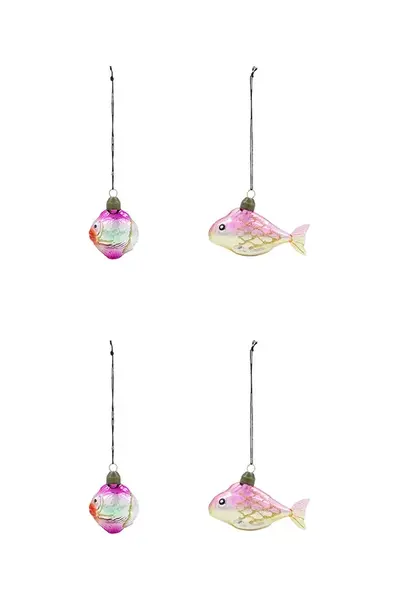 Sada vianočných ozdôb House Doctor HDPez 5 cm 4-pak