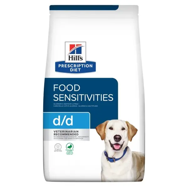 Hill's Prescription Diet d/d Food Sensitivities suché krmivo pro psy - Kachna & Rýže 12 kg