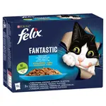Felix Fantastic lahodný výber v želé - tuniakom, lososom, treskou a platesou 12 x 85 g