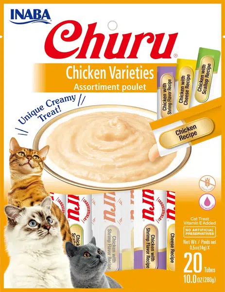 INABA Cat Churu Pyré - kuracia zmes 20 ks 20 x 14 g