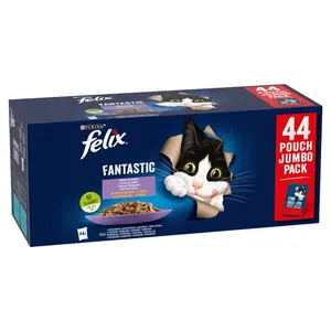 Felix Fantastic domáci výber pre mačky v aspiku 44 x 85 g