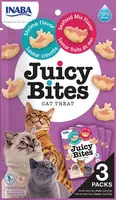 INABA Cat Juicy Bites - s krevetami a mořskými plody 3 x 11,3 g