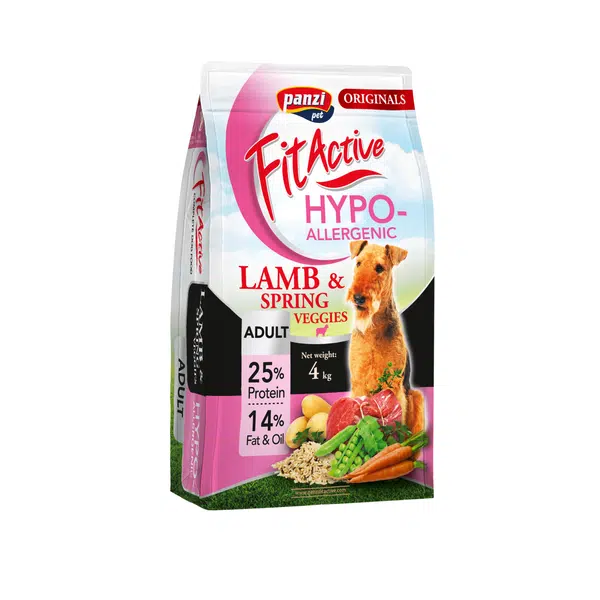 FitActive Originals Adult Hypoallergenic suché krmivo pro psy - jehněčí se zeleninou 4 kg