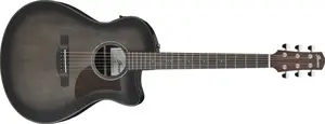 Ibanez AAM70CE Transparent Charcoal Burst
