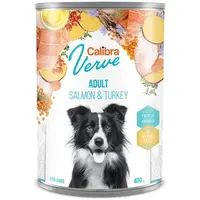 Calibra Dog Verve konzerva GF Adult Salmon & Turkey 400 g | Konzerva pro psy