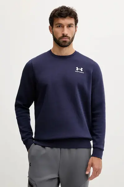 Mikina Under Armour pánská, vínová barva, s aplikací