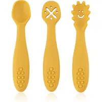 Petite&Mars Take&Match 6m+ lžička pro děti Intense Ochre 3 ks