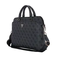 Taška na notebook Guess PU 4G Triangle Logo 13/14/15", černá