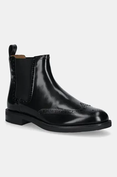Kožené kotníkové boty Tommy Hilfiger HILFIGER VOGUE LTH A BROGUE BOOT