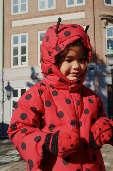 Dětská nepromokavá bunda Konges Sløjd NUKA LADYBUG JACKET GRS