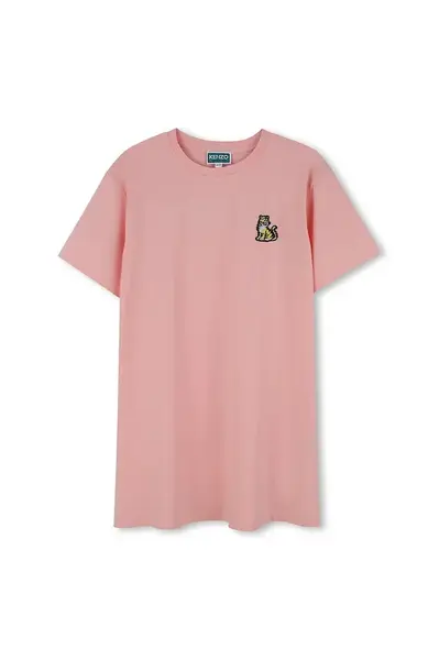 Kenzo kids Dětské bavlněné šaty Kenzo Kids